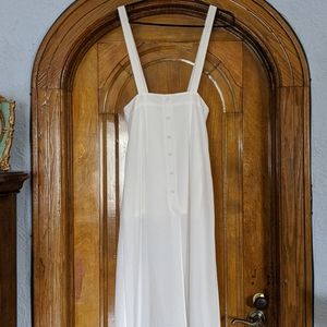 White Suspender Skirt